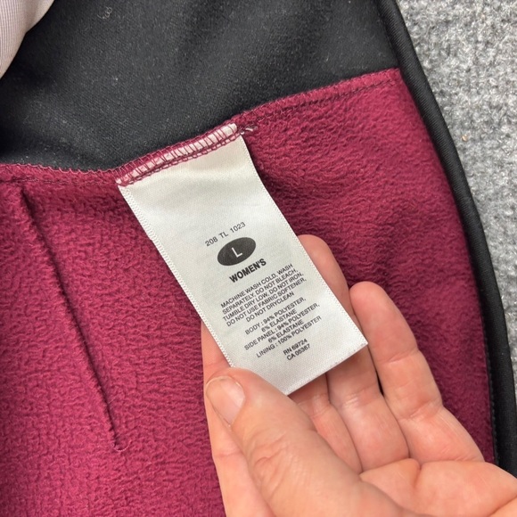 COLUMBIA Women’s Titanium Maroon/Black Fleece Vest Size: Large - Picture 5 of 8